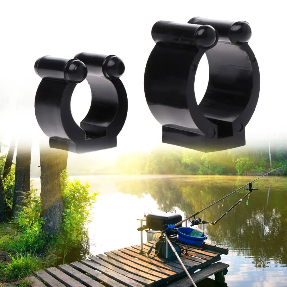 20Pc Fishing Rod Holder Stand Pole Storage Rack Tip Clamps Holder Clips Plastic Club Clip Pool Cues Exhibition Clip Fishing Tool