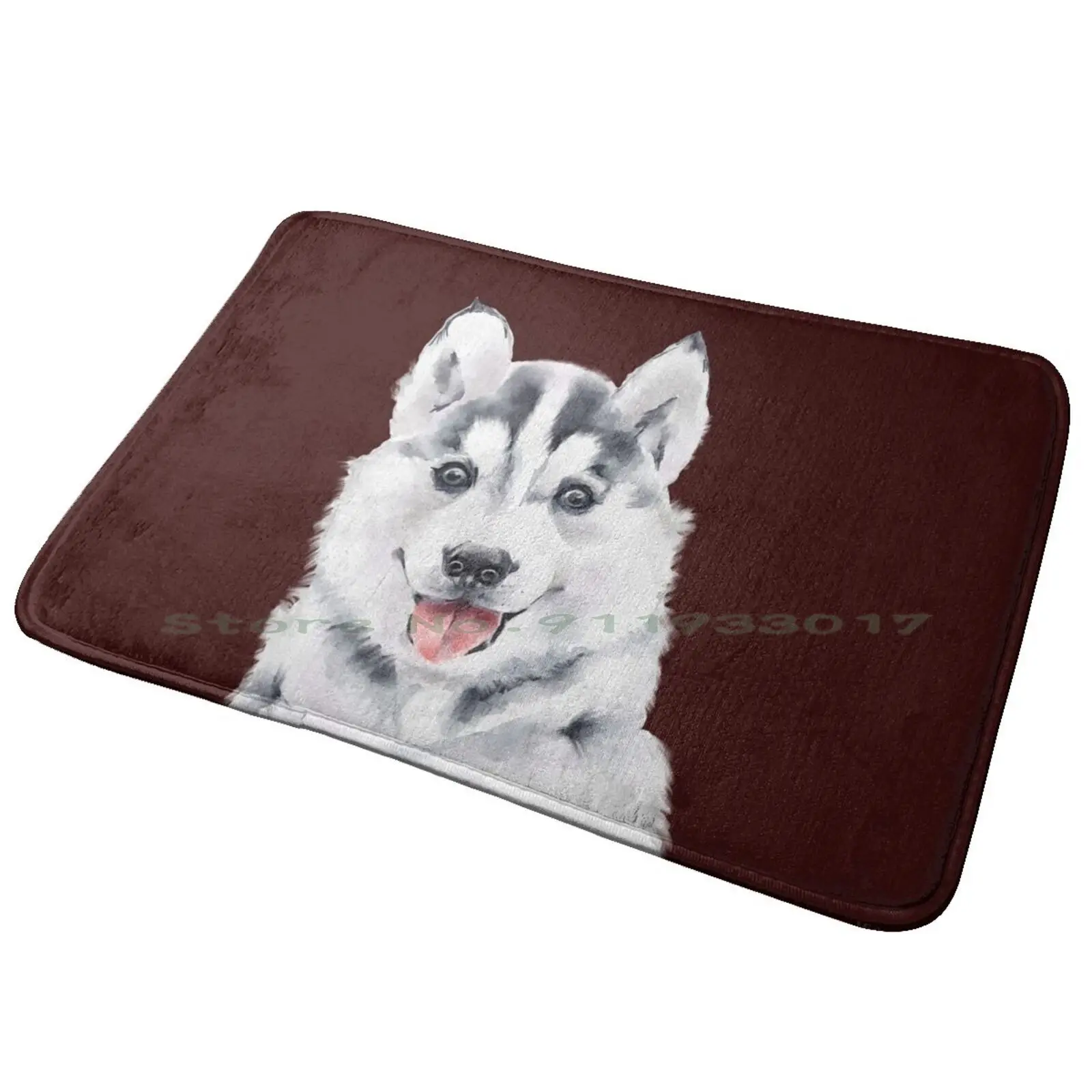Natale Husky Baby For Kids Tappetino Per Porta D'Ingresso Tappetino Da Bagno Tappeto Nigeria Bandiera Nigeria Bandiera Soulsafe Cucina Antiscivolo Per