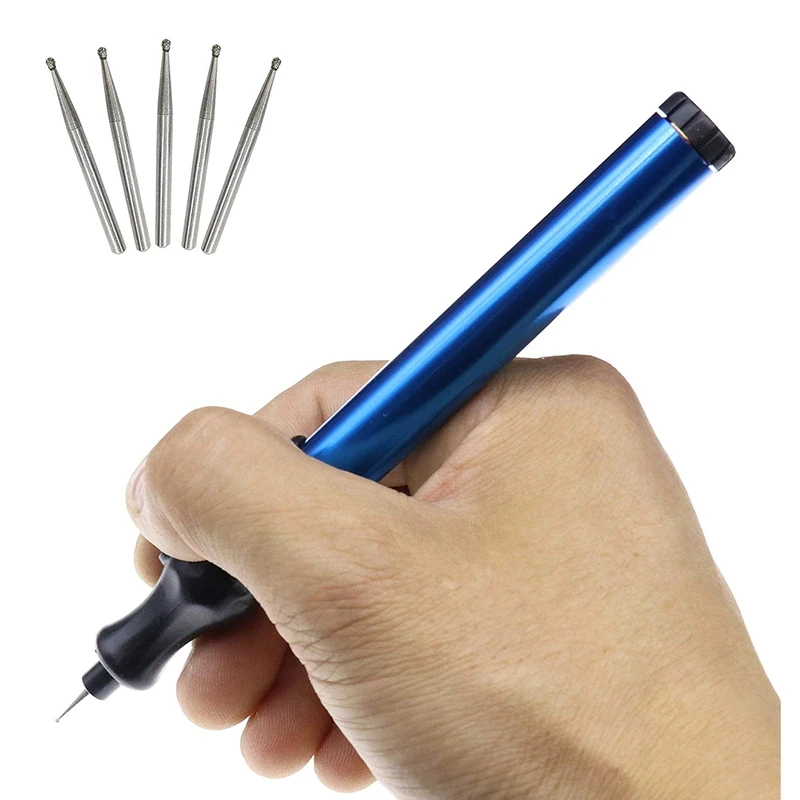 Bolígrafo grabador de bricolaje GTBL herramientas de grabado eléctrico para la fabricación joyas, Metal, vidrio con puntas de diamante reemplazables|Herramientas abrasivas| - AliExpress
