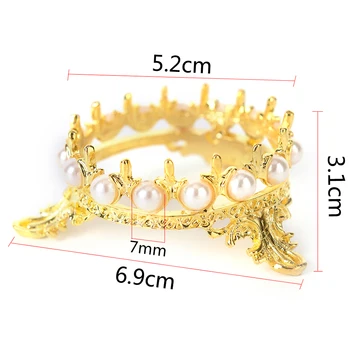 

New Acrylic Crown Design Nail Art Pen Holder Set Pen Displayer Stand Tools UV Gel Pen Holders For Desk Decorations