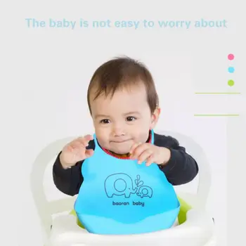 

Baby Toddler Baby Waterproof Three-Dimensional Sleeveless Children Cartoon Pattern Painted Silicone Bib For Boys and Girls