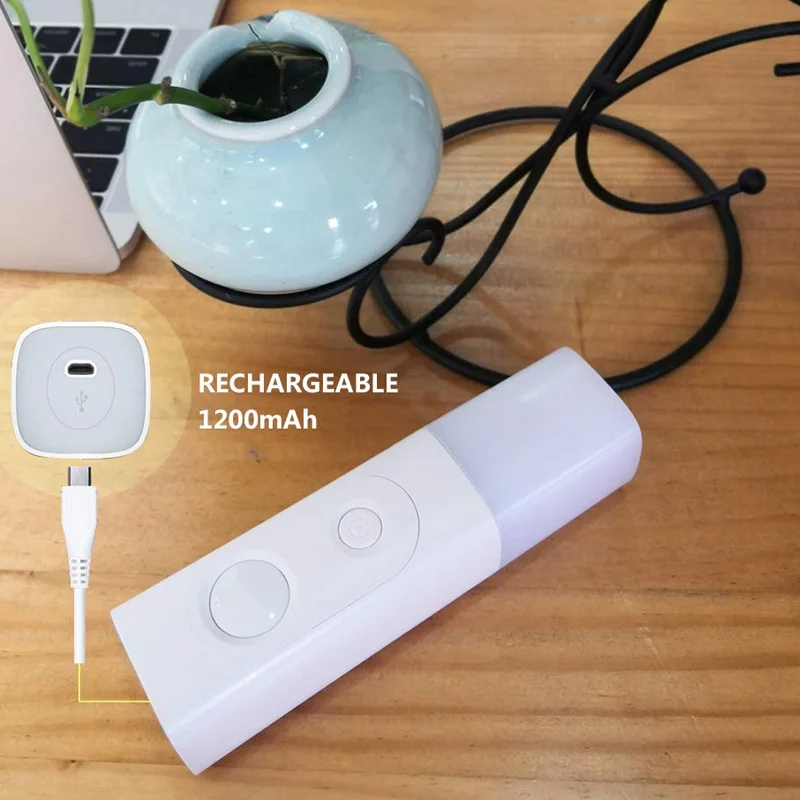Прикроватный датчик движения Ночной светильник USB перезаряжаемый портативный Настольный светодиодный светильник беспроводной спальня NE