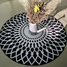 Круглые геометрические коврики с узором для гостиной, круглые коврики, Нескользящие коврики для ванной комнаты, коврик для дома, украшения для спальни