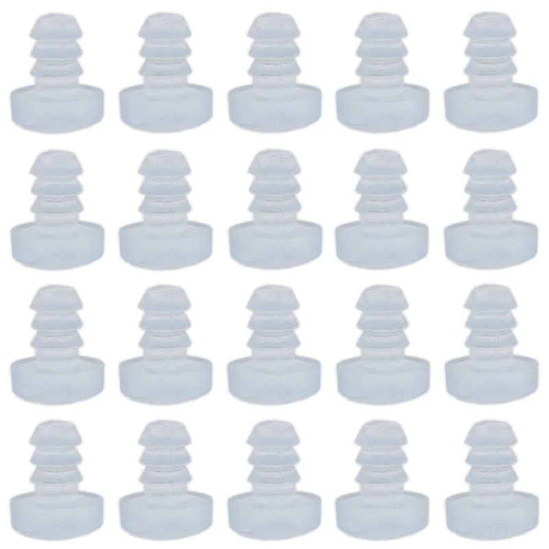 20PCS Glass Top Table Bumpers with Stem,Clear Rubber Grippers,Patio Table Spacers,Soft Steam Bumpers for Furnitures Noise er