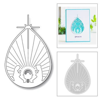 

2020 New Christian Jesus Our Lady Background Embossing Metal Cutting Dies For Making Greeting Card Paper Scrapbooking No Stamps