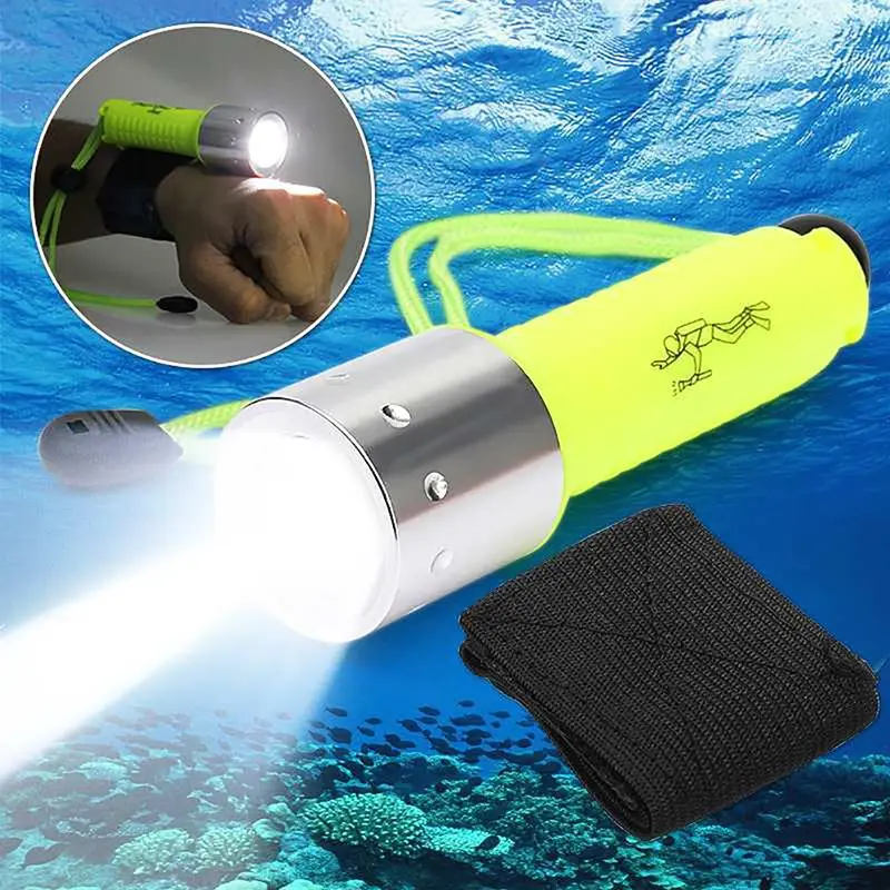 

6000 Lumens Diving Flashlight Underwater 50m Torch Rechargeable LED Light For Diving Photography Video