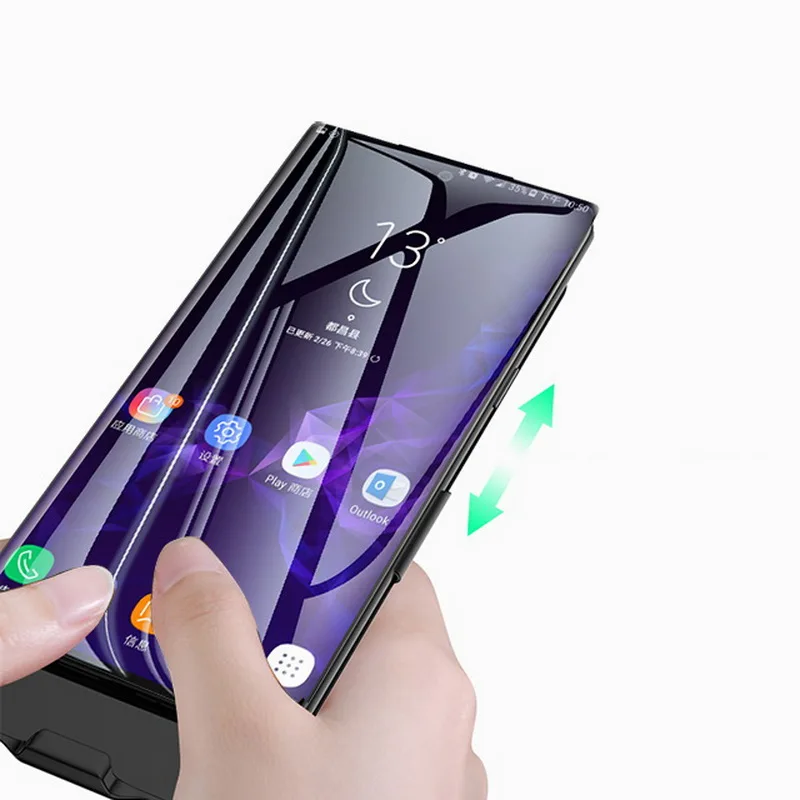 6800 мАч чехол для зарядного устройства для samsung Galaxy Note 10 Plus, портативная большая емкость, быстрая зарядка, Дополнительный внешний аккумулятор с зажимом