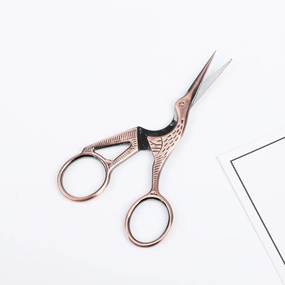 Stainless Steel Classic Scissors Crane European-style Small Cross-Stitch Scissor Sewing Accessories Home Tailor Scissors For Mom Sewing Scissors Tailor Scissors Sewing Supplies Household Scissors