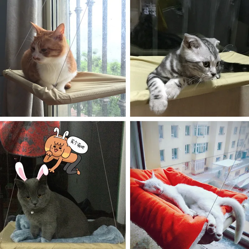 Кошка солнечное сиденье окно Милая подвесная кровать для питомца подшипник 20 кг крепление для питомца кошки гамак удобная кровать для кошки мягкая плюшевая кровать для питомца