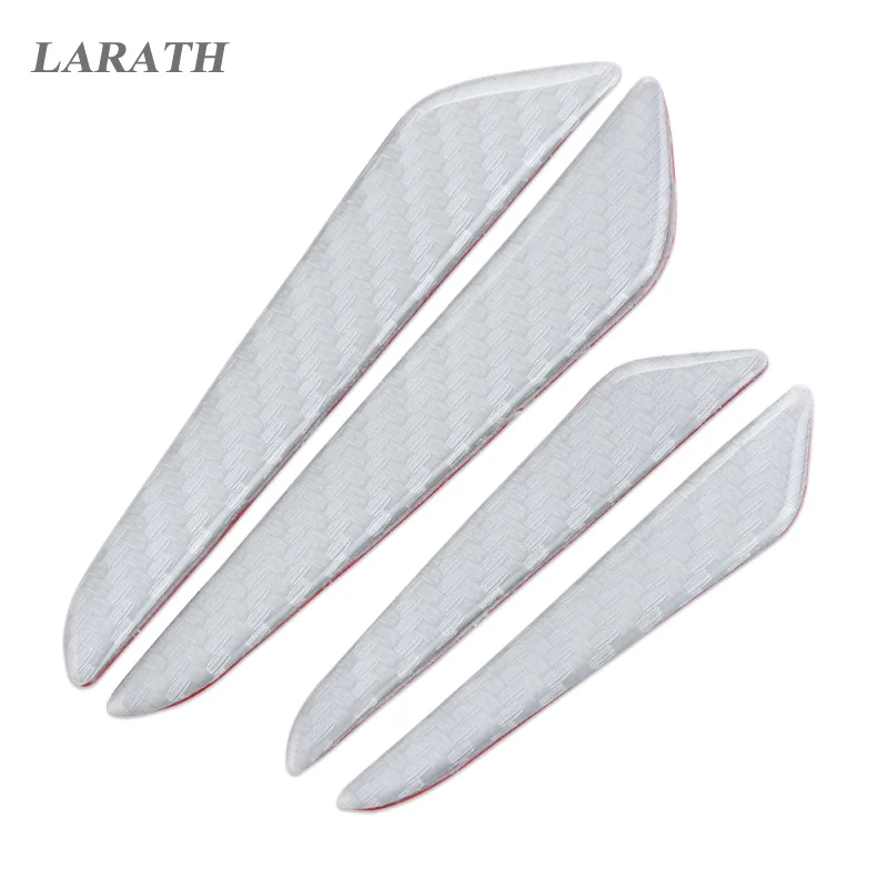 4x WRC Car Door Protector Carbon Fiber Side Edge Protection Guards Sticker