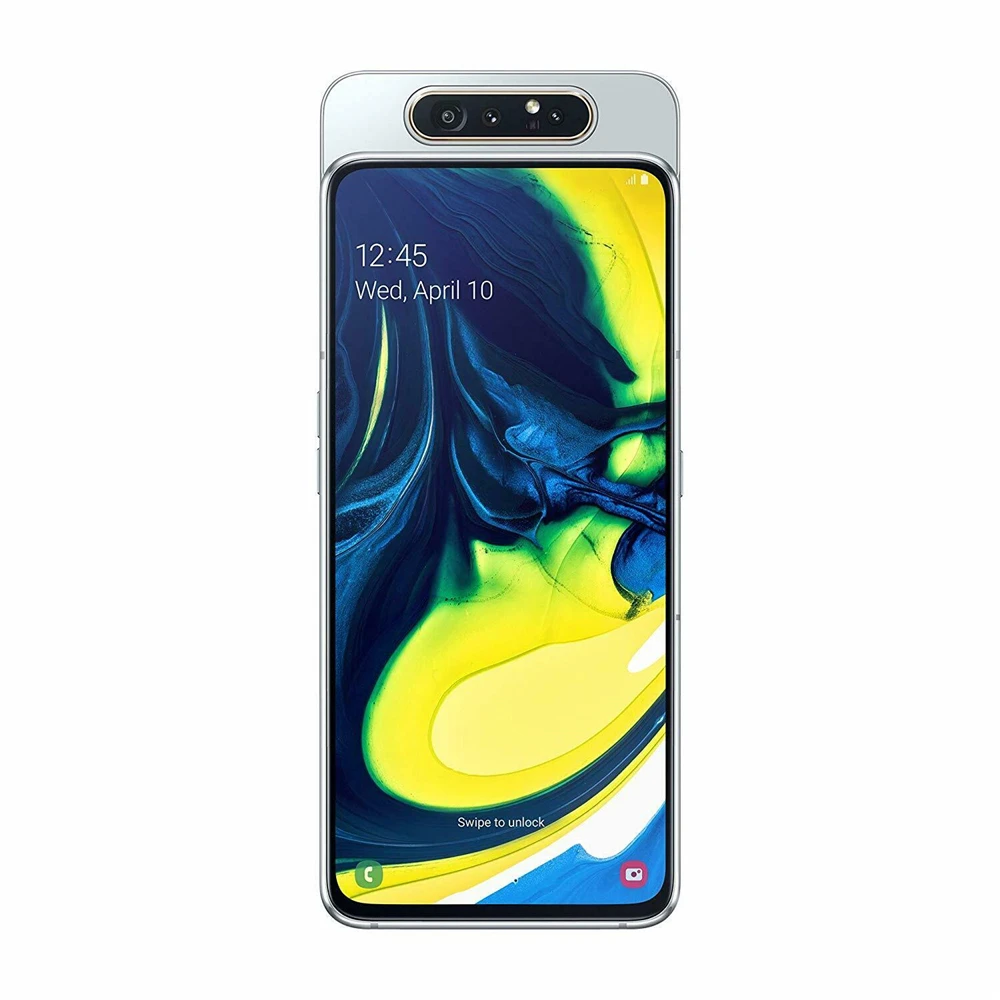 Samsung Galaxy A80 A8050,, 4G, Android, мобильный телефон, четыре ядра, 6,7 дюймов, две sim-карты, 48 МП и 8 Мп, всплывающая камера, 8 ГБ и 128 ГБ, Snapdragon