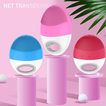 

Ultrasonic Electricface Cleansing Brush Face Washing Brush Vibration Face Pore Cleaner Massage Scrubber USB