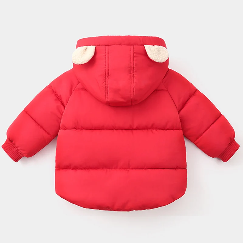 Детская одежда г., зимняя куртка для маленьких девочек, пальто для мальчиков детская теплая верхняя одежда с капюшоном, пальто для девочек, куртка для детей 1, 2, 4, 6 лет