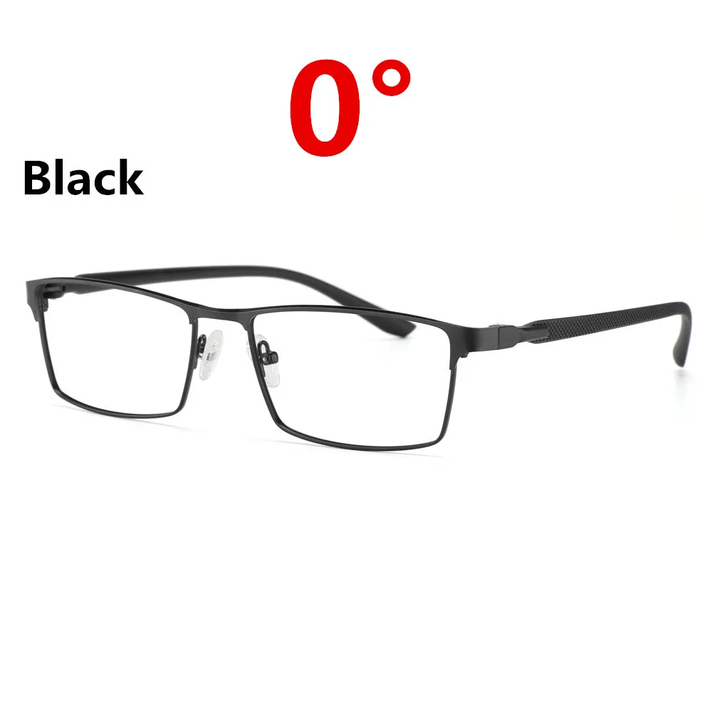 Мужские фотохромные Рецептурные очки для близоруких полноободных очков оправа близоруких солнцезащитных очков чувствительные линзы переходные линзы - Цвет оправы: black 0