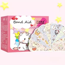 Bande d'aide médicale de dessin animé, motif mignon de cœur Girly, hémostatique imperméable et respirant pour enfants