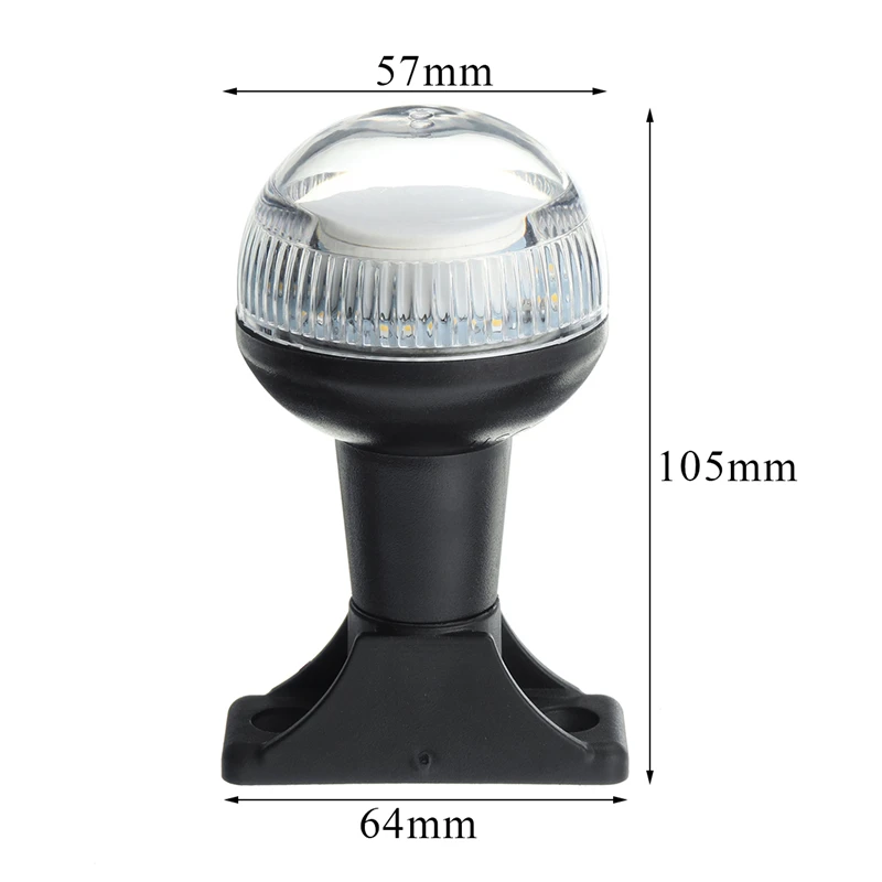 DC12V лодка складной вниз светодиодный фонарь навигации для яхты лодки кормовой якорь свет парусного сигнала 4500K