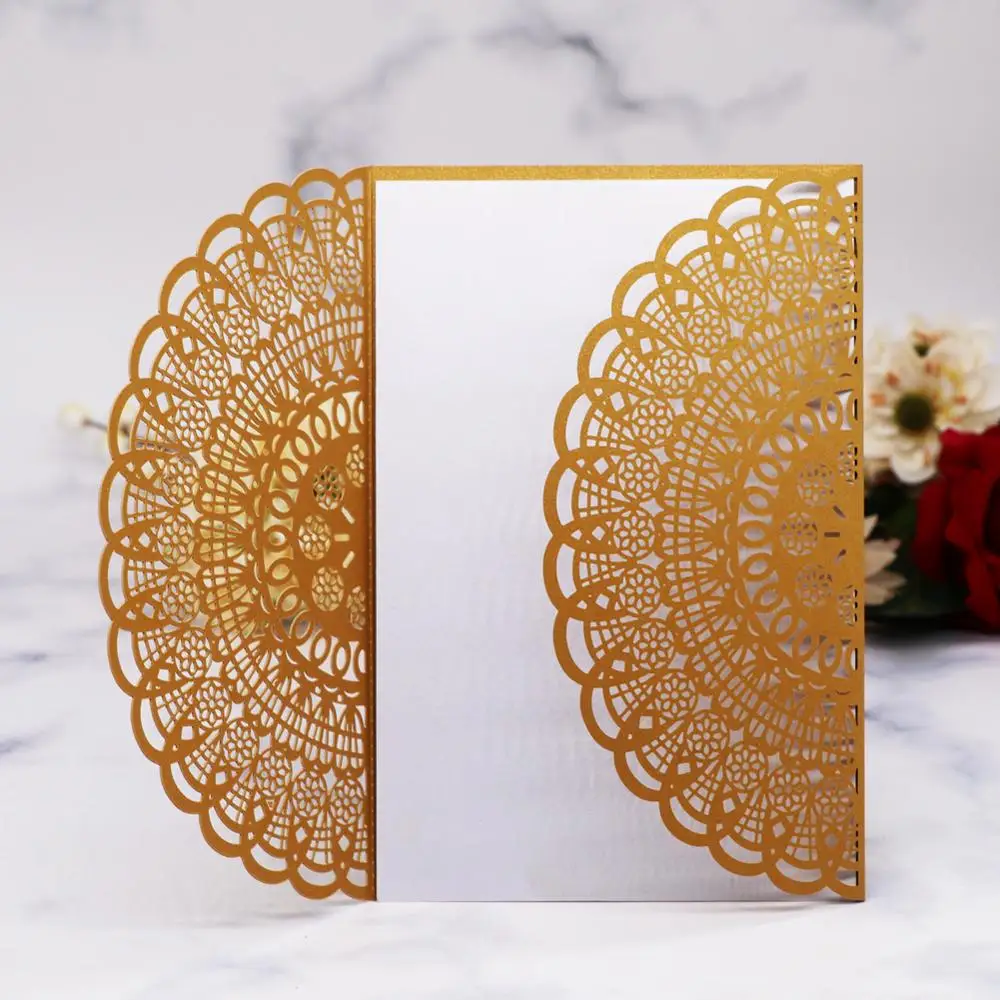 50 шт. кружевные цветочные карточки персикового цвета|paper card|flower cardspaper birthday card |