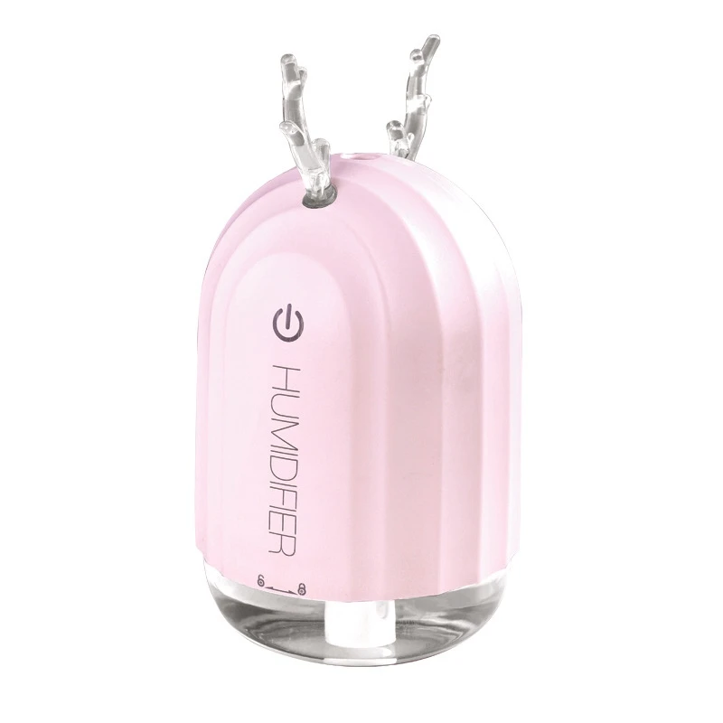 

220Ml Air Humidifier Diffuser with 7 Color Led Night Lamp White