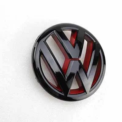 130 мм глянцевый черный красный Передняя решетка гриль значок на замену логотип эмблема автомобиля для Volkswagen Jetta MK6 2011 2012 2013