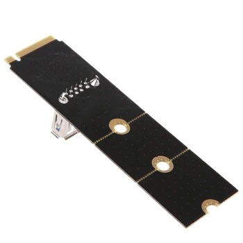 

PCI-E 1x To 16x Adapter NGFF M.2 Riser Card USB 3.0 SATA 4Pin Power Cord Mining