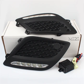 

2pcs Led Daytime Running Light Led Drl Fog lights Daylight With Dimming Function For Volvo XC60 2011 2012 2013 with wiring