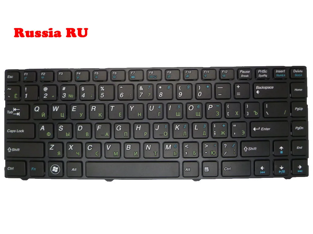 

Laptop Keyboard For Pegatron B14Y MP-11P56PA-5281W 0KN0-A01BR52 MP-11P53SU-5281 0KN0-A01RU12 Brazilian BR/Russia RU With Frame