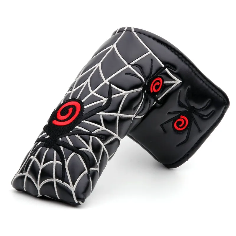 1pc New Spider with Silver Web Golf Putter Cover Headcover for Blade Golf Putter White Black Head Cover Free Shipping|Club Heads| - AliExpress