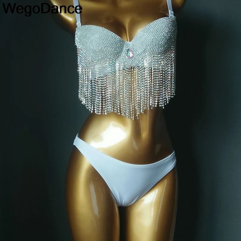 

Шикарные стразы, комплект бикини, Холтер, цепочка, бюстгальтер с бахромой, низкая талия, стринги, купальники, летние пляжные купальники