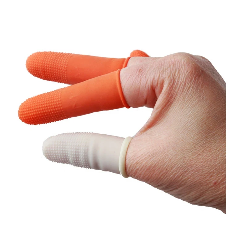 100 шт./лот, утолщенные противоскользящие перчатки для пальцев, одноразовые латексные кроватки для пальцев, защита для здоровья, нетоксичные наборы для пальцев