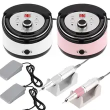 35000 об/мин профессиональная насадка для ногтей, Электрический Фрезер для ногтей, вышлифовка, полирование кожаным кругом полировщик Маникюрный Инструмент Аксессуары для макияжа EU Plug 220V