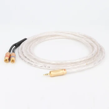 

Hifi Audio AUX cable Stereo 3.5mm to 2RCA Gold Plated Hi-Fi - for MP3 CD DVD TV PC Audiophile cable