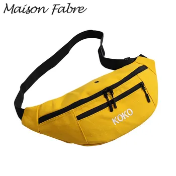 

Maison Fabre man bag shoulder canvas Chest bags letter print women small Travel zipper handbag 2019 ladies men multifunction bag