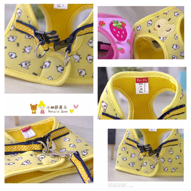 Dog Harness Vest Pet Collar And Leash Set Soft Adjustable Designer Cat Walking Pitbull dog collar pet harness leash set pet harness set pet leash set