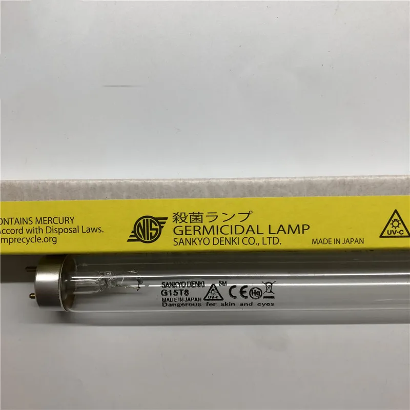 10 предметов/Лот размер с Sankyo G15T8 лампа ультрафиолетового обеззараживания