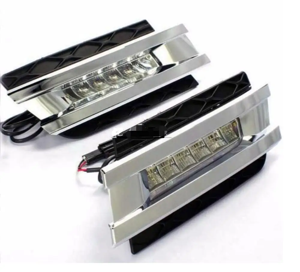 

LED daytime running light DRL with fog lamp cover for Mercedes-Benz GL GL350 GL400 GL450 GL500 x164 Fast delivery
