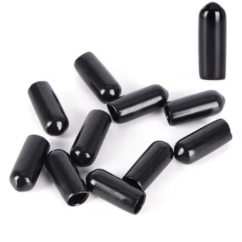 

10PCS 3-8mm End Cap PVC Plastic Cable Wire Thread Waterproof Cover Vinyl End Cap PVC Rubber Steel Pole Tube Pipe Protecting