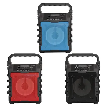 

Portable Wireless Bluetooth Speaker Outdoor Loudspeaker Smart Phone Colorful Lights LED Digital Display FJ-628 Hiking Camping