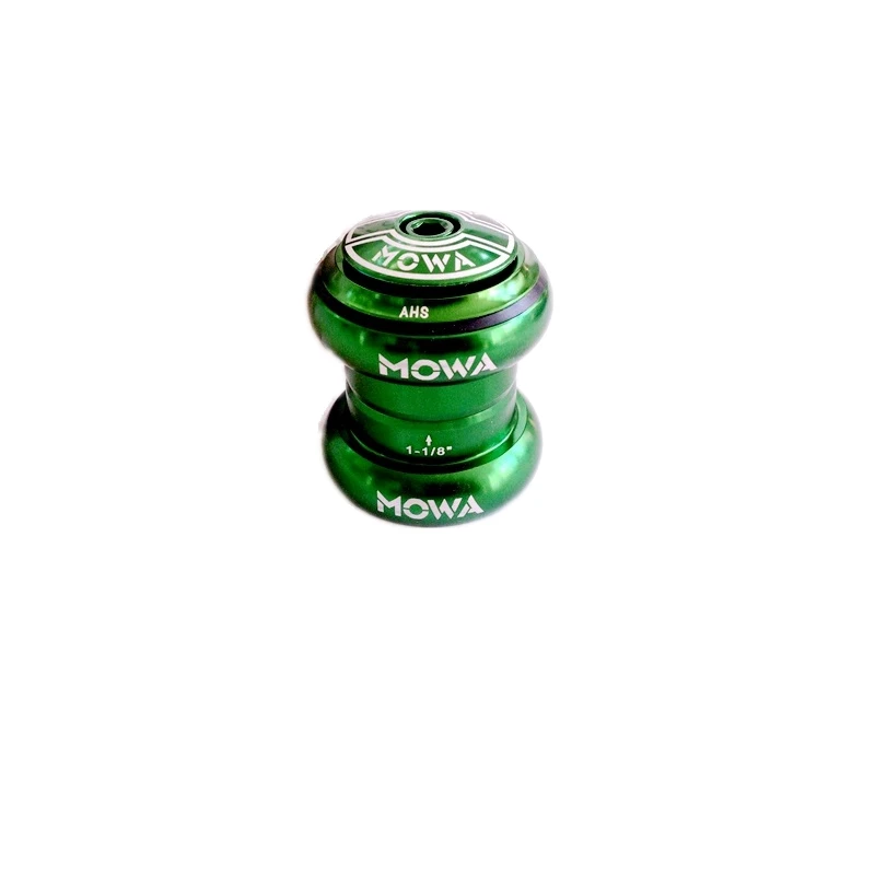 MOWA AHS 1-1/8 34mm Threadless Bicycle Headset Stem head parts Sealed Cartrige Bearing MTB ROAD BIKE 115G Green | Спорт и