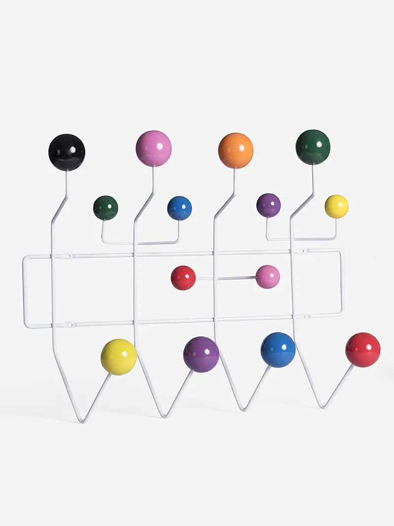 Modern Fashion Design Wall Mounted Multi Color Colorful Candy Solid Wooden Balls hang it all Coat Rack Hook Home hangers 1PC