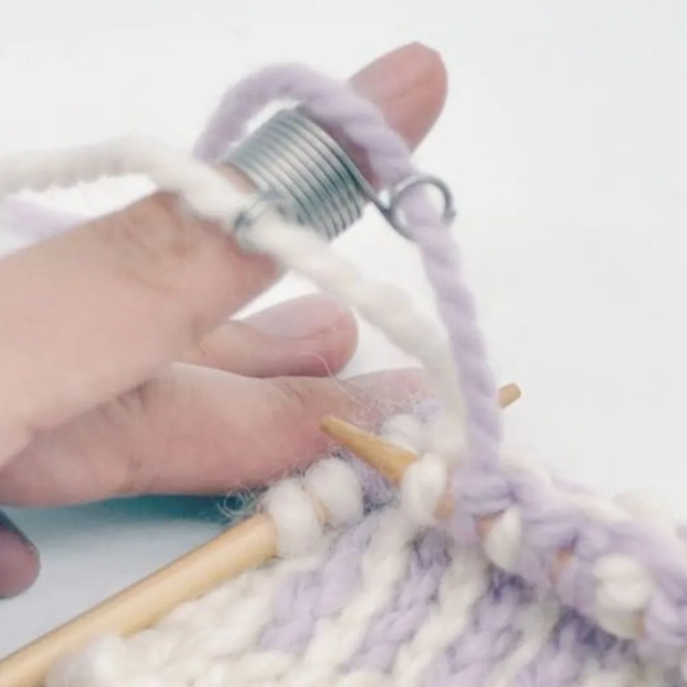 19 мм Threader разветвитель металлический вязальный Thimble DIY свитер вязальный инструмент пальцевые пряжки крючки пальцевая катушка швейные инструменты аксессуар