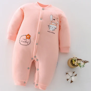 

LZH Newborn Baby Clothing 2020 Autumn Winter New Cotton Cute Kids Clothes Cartoon Baby Romper Animal Long-sleeve Children Romper