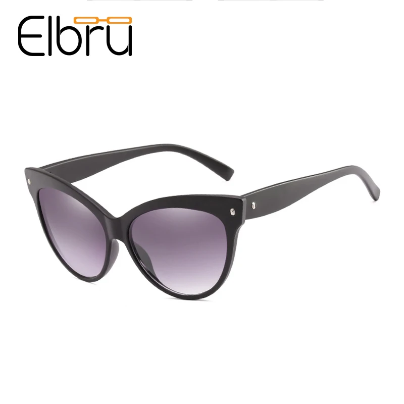 

Elbru Mi Nail Cat Eye Sunglasses UV Protection Lightweight Sun Glasses Ladies Shade Mirror UV400