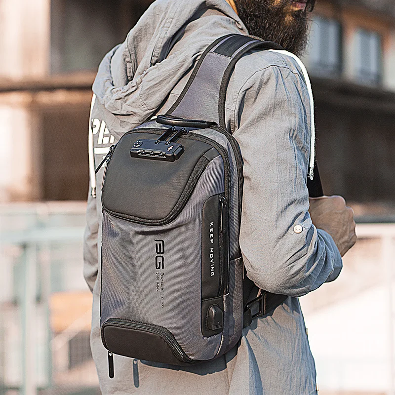 

2020 Class Song New Style Shoulder Bag Men's Anti-Theft Fashion Casual Cool Science And Technology USB Versatile Outdoor Chest P
