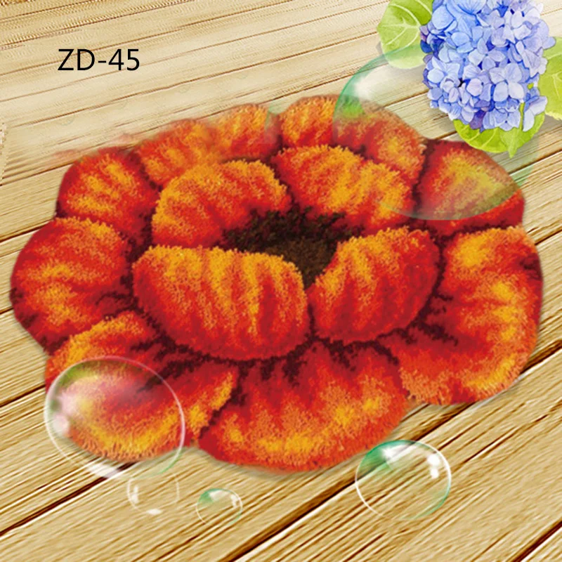 Животные цветочный узор защелка крюк ковер наборы с базовыми инструментами DIY подушка ковер делая посылка@ LS