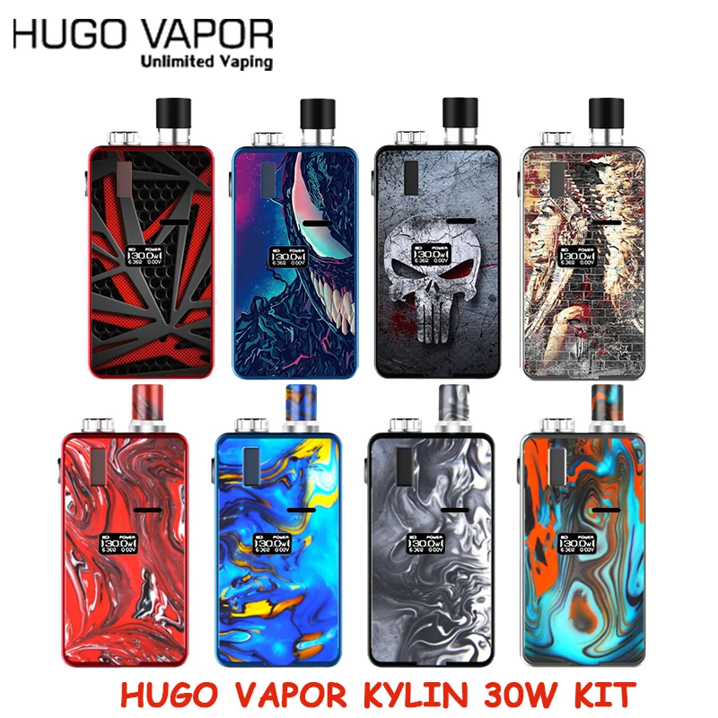 Original HUGO Vapor Kylin Kit 30W Vape Electronic Cigarette Mod with 0.49 inch OLED screen Kit vs Thro Pro Vape mod dovpo dual Original HUGO Vapor Kylin Kit 30W Vape Electronic Cigarette Mod with 0.49 inch OLED screen Kit vs Thro Pro Vape mod dovpo dual