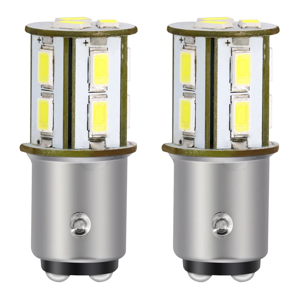 2 шт. авто-Стайлинг 12 В 1157 BAY15D 13SMD 5630 Светодиодный 5730 светодиодный 13SMD P21W тормоза поворота светильник лампы белого цвета