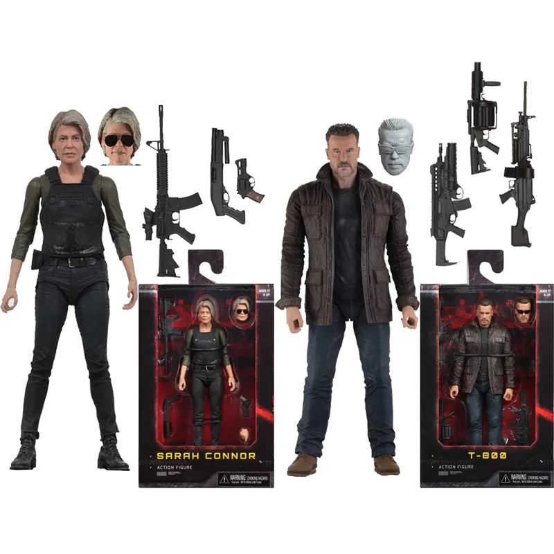 NECA Фигурка Терминатора T 800 фигурка Dark Fate Сара Коннор экшн Фигурки Коллекционная
