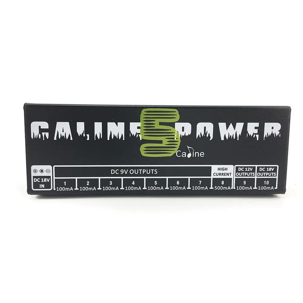 Caline CP-05 источник питания 10 выходная мощность для 9 V, 12V или 18V гитары педаль эффектов