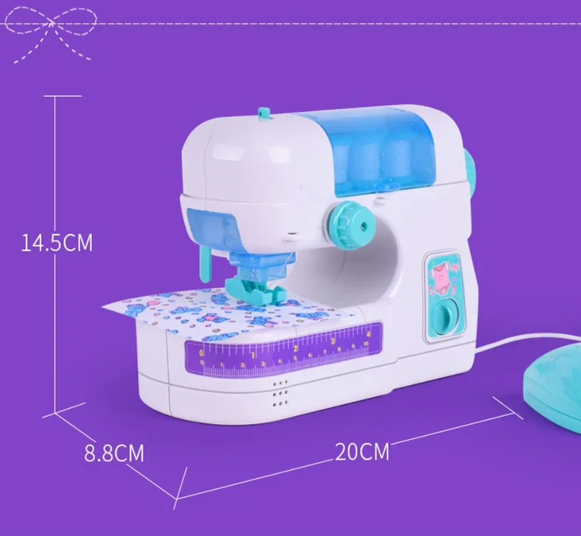Máquina de Costura Estúdio de Costura Elétrica Atividade Intelectual Brinquedos Meninas Presentes Simulação Pequenos Aparelhos 8 Outros brinquedos de profissão
