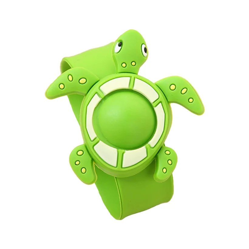 Зеленый Baby Mosquito Repellent Killer Bracelet Wristband Summer Cartoon Silicone Kids - Цвет: Зеленый
